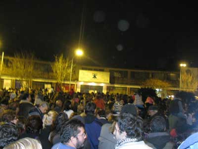 Fuesgos de artificio en la Fiesta Nacional de San Antonio de Padua