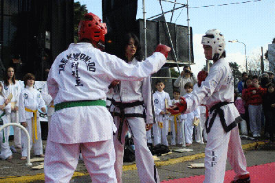 Demostración de Taekwondo